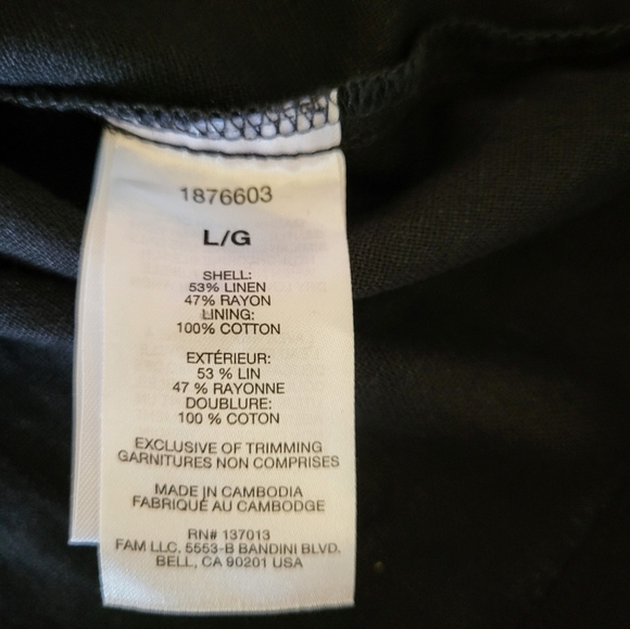 Banana Republic Black Sleeveless Midi Dress, Size Large - Picture 4 of 4